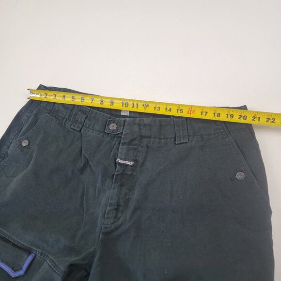 Vintage Y2K Marithe Francois Girbaud Strap Jorts Distressed Shorts Black 40 - Picture 11 of 12